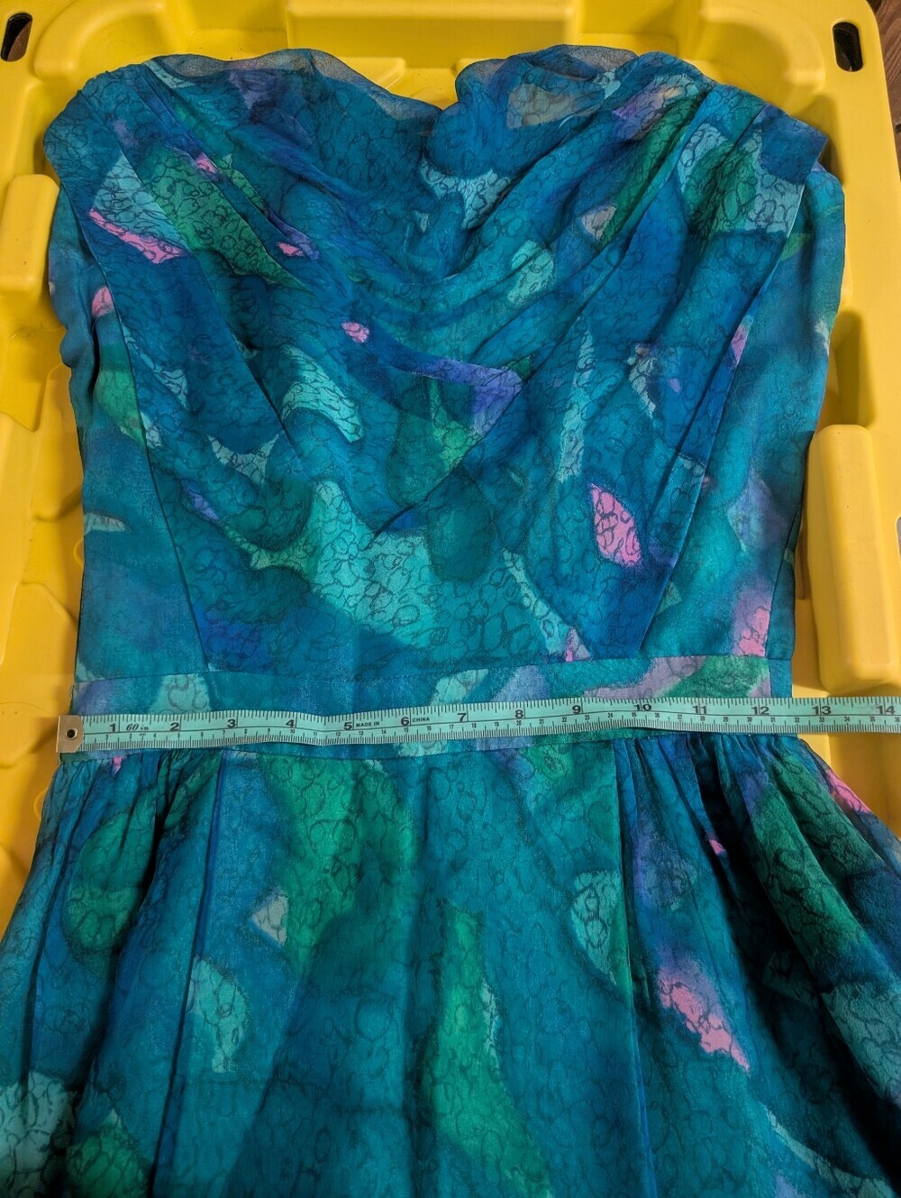 Vintage 1950s Handmade Silk Dress with Jacket - Picture 8 of 9